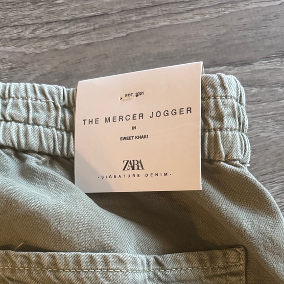 Zara Sage Green Casual Jogger Pants “The Mercer Jogger” - Picture 6 of 6